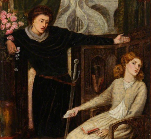 Dunn, Henry Treffry, 1838-1899; The Theodore Watts-Dunton Cabinet: Hamlet and Ophelia